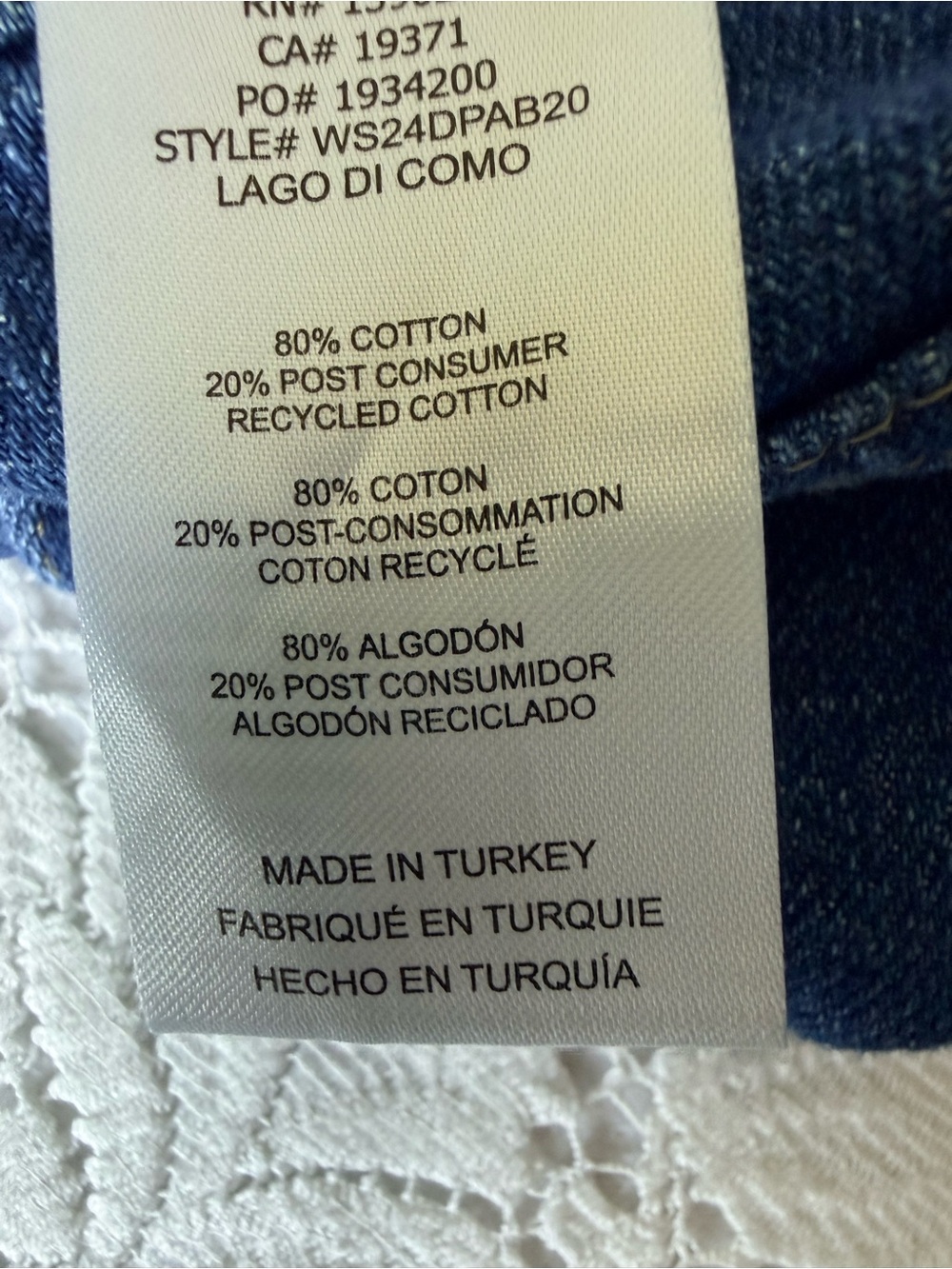 FRAME 70s Seamed Cuffed Crop Straight Leg Jeans Lago Di Como 30 medium dark blue - Picture 5 of 16